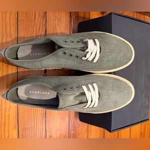 Everlane Green Corduroy Tennis Shoes